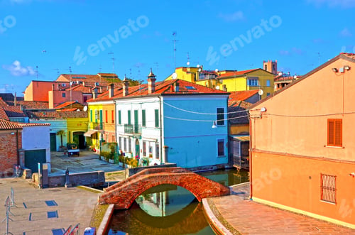 Preview: Small Italian Town Comacchio Also Known As "The Little Venice", Emilia Romagna Region, Province Of