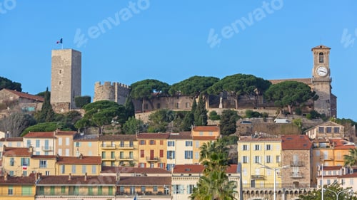 Preview: Castle Tower At Top Of Hill In Cannes France
