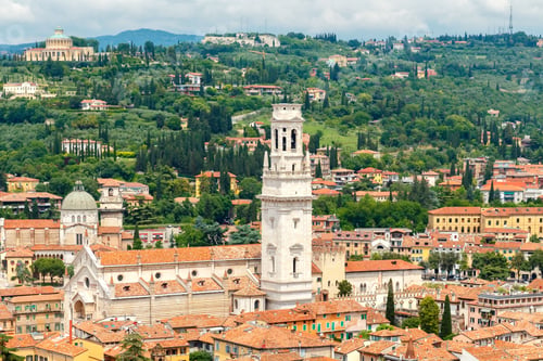 Preview: View Of Verona With Lamberti Tower Height.
