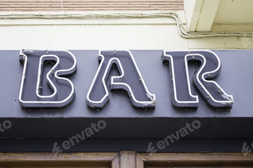 Preview: Sign Cafeteria Bar In Town, Catering