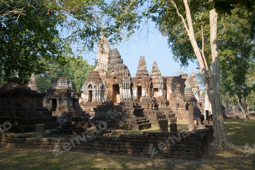 Preview: The Ruins Of An Ancient Buddhist Temple Wat Chedi Ched Thaye. Si Satchanalai Historical Park