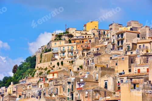 Preview: Panorama Of Modica Sicily Italy
