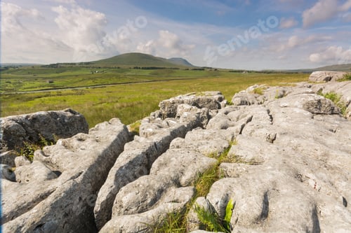 Preview: Limestone Pavement With Ingleborough Beyond