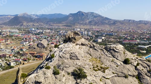 Preview: Sudak, Crimea. Genoese Fortress In Sudak. Medieval Fortress With An Area Of Over 30 Hectares. On