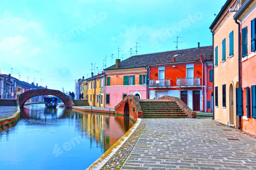 Preview: Small Italian Town Comacchio Also Known As "The Little Venice", Emilia Romagna Region, Province Of