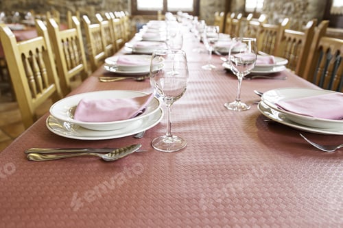 Vista previa: Restaurant Prepared Table, Celebration And Event