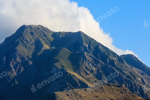 Preview: Summer Mountain View From Borsh Beach (Albania, Vlore Country).