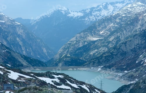 Preview: View From The Summit Of The Grimsel Pass Looking North Over The Raterichsbodensee (Switzerland