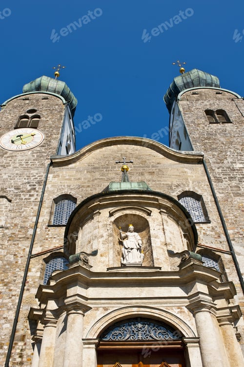 Preview: Church Stiftskirche In Bavarian City Of Baumburg , Germany