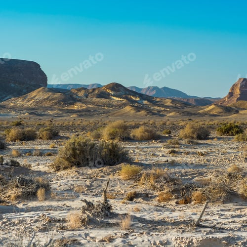 Preview: Loneliness And Emptiness Of The Rocky Hills Of The Negev Desert In Israel. Breathtaking Landscape