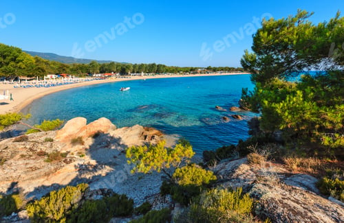 Preview: Summer Morning Platanitsi Beach On Sithonia Peninsula (Chalcidice, Greece).
