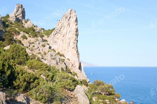 Preview: Fanciful Rocks On Summer Coastline Of "Novyj Svit" Reserve (Crimea, Ukraine)