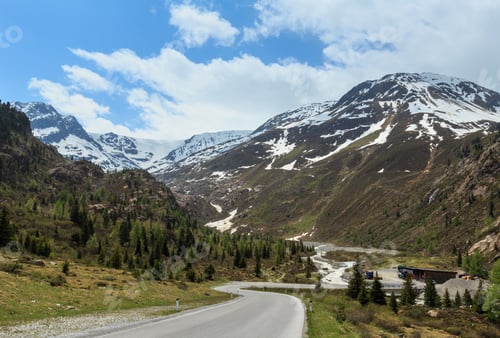Preview: Summer View From Road To Kaunertal Gletscher (Austria, Tirol).