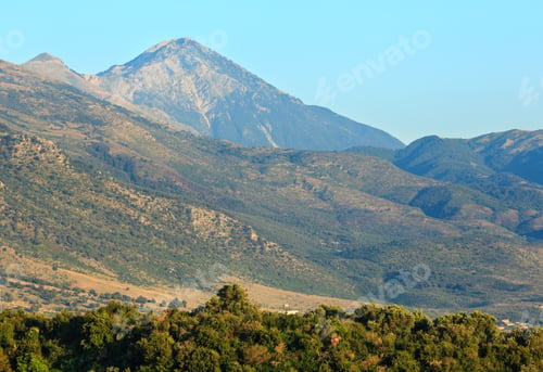Preview: Summer Mountain Evening Landscape (Albania).