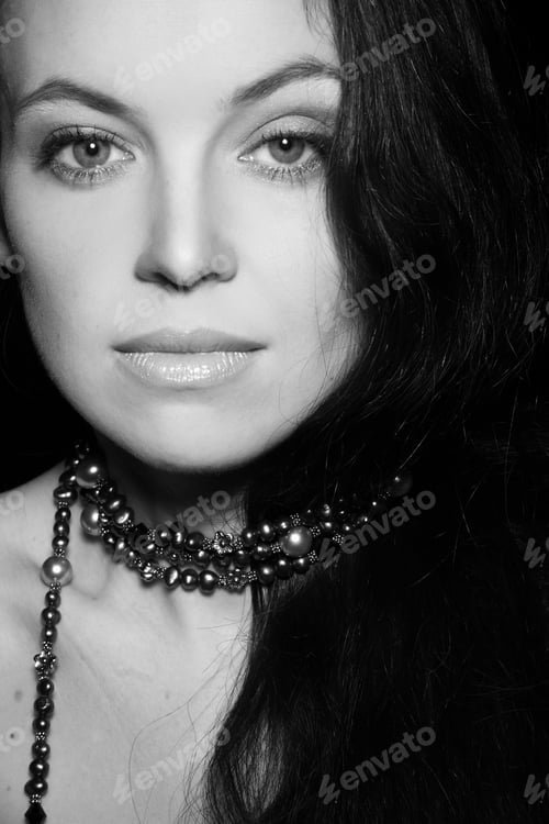 Preview: Portrait Of A Young Girl With Blue Eyes
