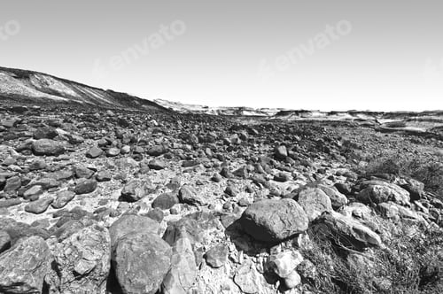 Preview: Rocky Hills Of The Negev Desert In Israel. Breathtaking Landscape Of The Desert Rock Formations In