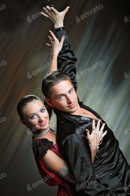 Preview: Beautiful Couple In The Active Ballroom Dance