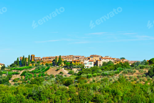 Preview: View Of The Medieval City In Tuscany, Italy