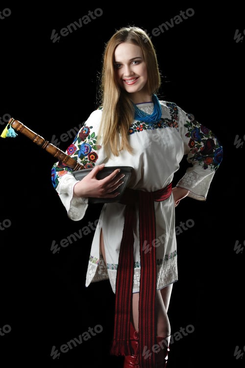 Preview: Portrait Of A Beautiful Girl In National Costume