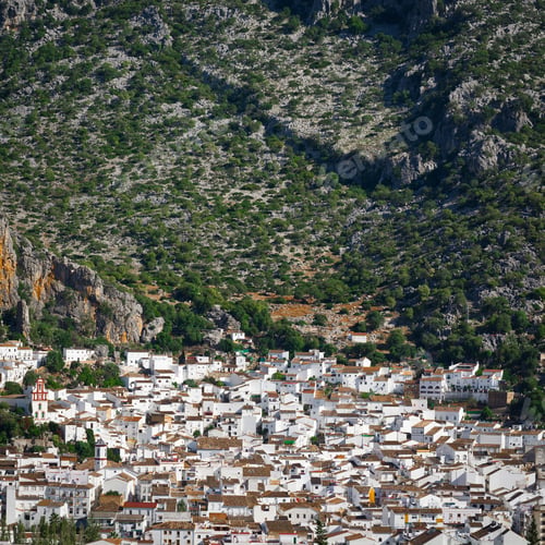 Preview: Bird'S Eye View On The Red Tiles Of The Spanish Town, Instagram Effect