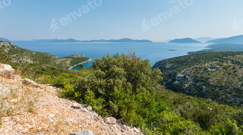 Preview: Morning Hazy Summer View From Peljesac Peninsula On Croatian Islands.