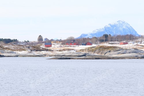 Preview: Frozen Mountains Near The Arctic Circle From A Ship Norway