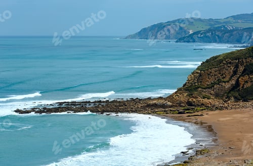 Preview: Beach Azkorri Or Gorrondatxe In Getxo Town, Biscay, Basque Country (Spain).