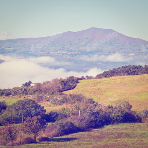 Preview: The Small Village Hidden By Clouds In The Italian Alps, Instagram Effect