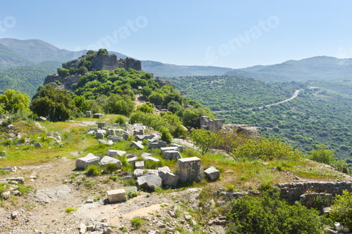 Preview: Remnants Of Castle On The Golan Heights Near The Israeli Border With Syria. The Nimrod Fortress