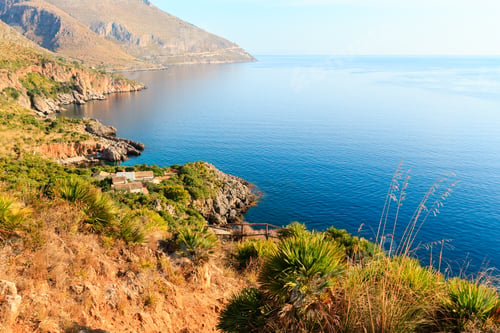 Preview: Paradise Sea Landscape From Coastline Trail Of Zingaro Nature Reserve Park, Between San Vito Lo