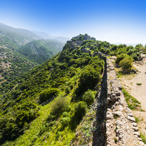 Preview: Remnants Of Castle On The Golan Heights Near The Israeli Border With Syria. The Nimrod Fortress