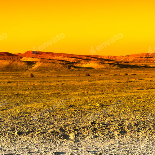 Preview: Colorful Rocky Hills Of The Negev Desert In Israel. Breathtaking Landscape And Nature Of The Middle
