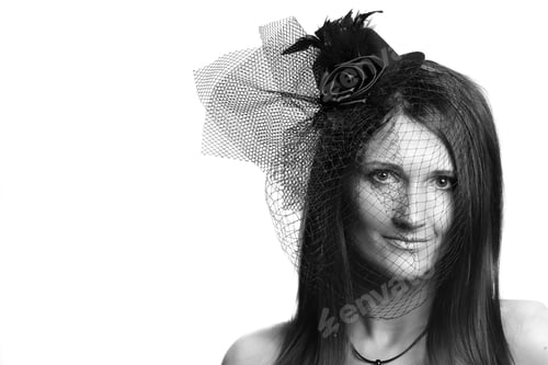 Preview: Beautiful Model Photo Shoot On A White Background