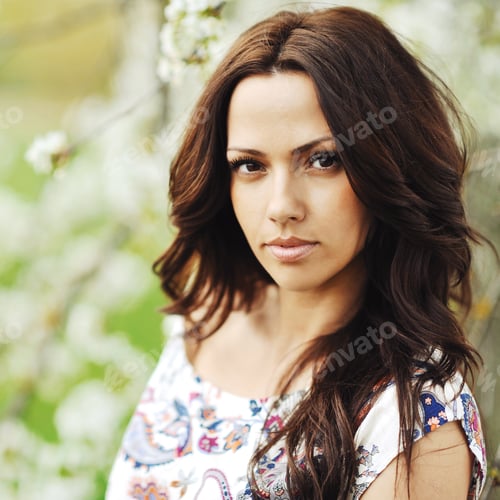 Preview: Outdoor Portrait Of Beautiful, Sexy Woman.