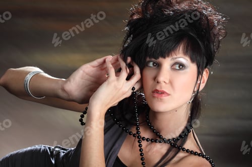 Preview: Portrait Of A Beautiful Girl With Beautiful Makeup And Hair