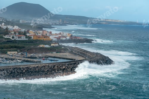 Preview: Big Waves In Garachico North Of Tenerife Canary Islands On December 16, 2019