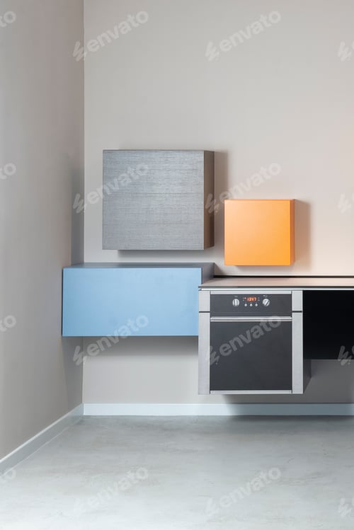Preview: Minimalistic, Lively And Modern Kitchen In A Expensive Flat