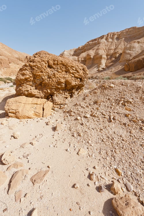 Preview: Big Stones In The Judean Desert On The West Bank