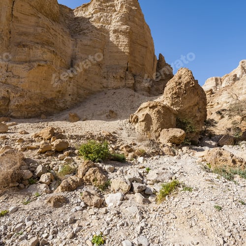 Preview: Rocky Hills Of The Negev Desert In Israel. Breathtaking Landscape Of The Desert Rock Formations In
