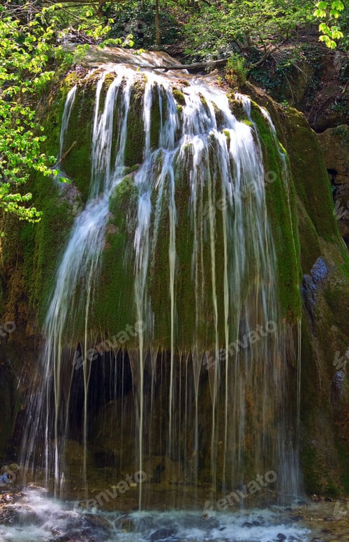 Preview: Waterfall "Sribni Struji" (Silvery Filaments). Crimea, Ukraine. Long Term Exposure.