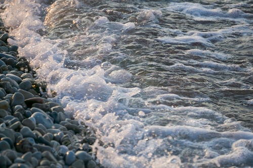 Preview: Beach Sunset Abstract Background Shoreline Denia Spain