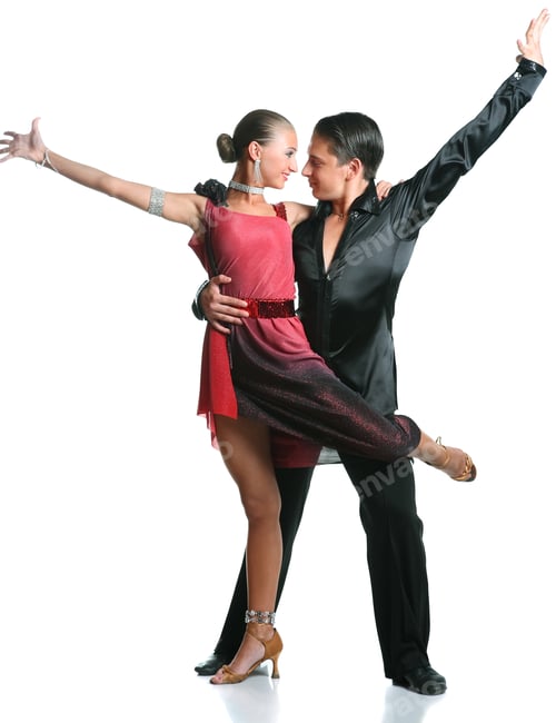 Preview: Beautiful Couple In The Active Ballroom Dance