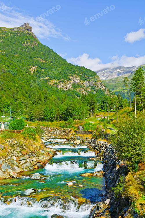 Preview: Mountain Stream In The Italian Alps, Piedmont