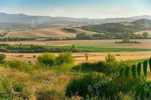 Preview: Alava Landscape In Summer From Argomaniz Basque Country Spain