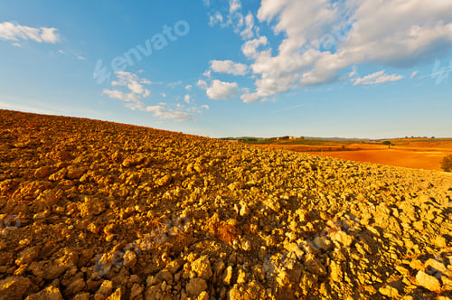 Preview: Scenic Landscape of Farmland Under a Cloudy Sky