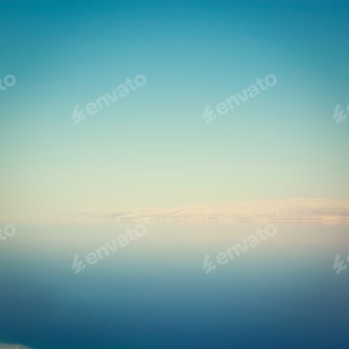 Preview: Morning Mist On The Dead Sea In Israel, Instagram Effect