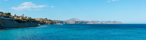 Preview: Calp Town Summer Coastline At Costa Blanca (Valencia), Spain