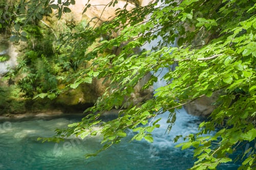 Preview: Source Of The River Urederra In Urbasa Mountain Range, Navarra, Spain