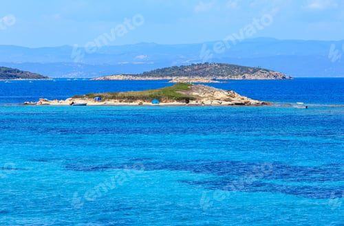 Preview: Aegean Sea Coast Landscape, View Near Karidi Beach (Chalkidiki, Greece).