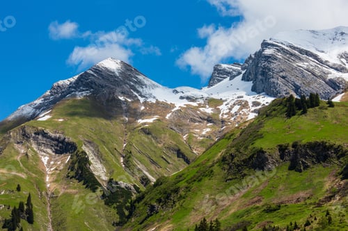 Preview: Summer Alps Mountain View (Warth, Vorarlberg, Austria).